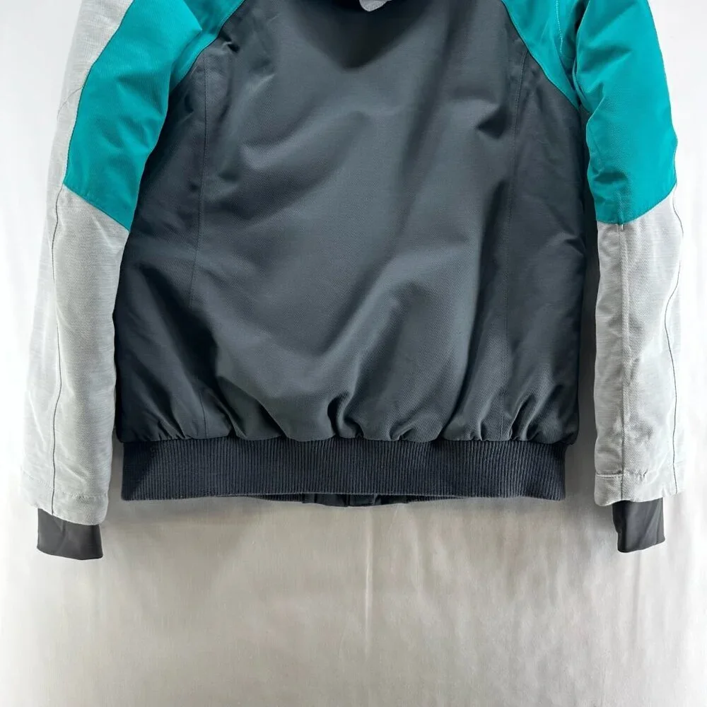 Mountain Warehouse Jacket Womens Sz 8 Alpine Sunshine Bomber Ski Teal Blue Gray